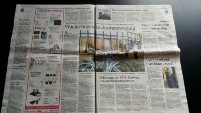 'Vluchtelingen in doorzonwoning'