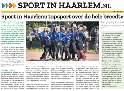 Aan de slag met Sport in Haarlem 